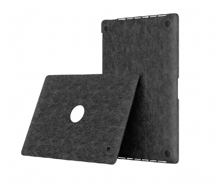 Levelo Gevena Leather Macbook Pro 16 Inch Cover Black - Zoom Image 1