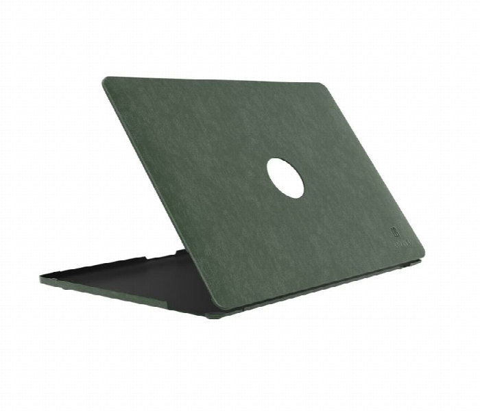 Levelo Gevena Leather Macbook Pro 16 Inch Cover Dark Green - Zoom Image 3
