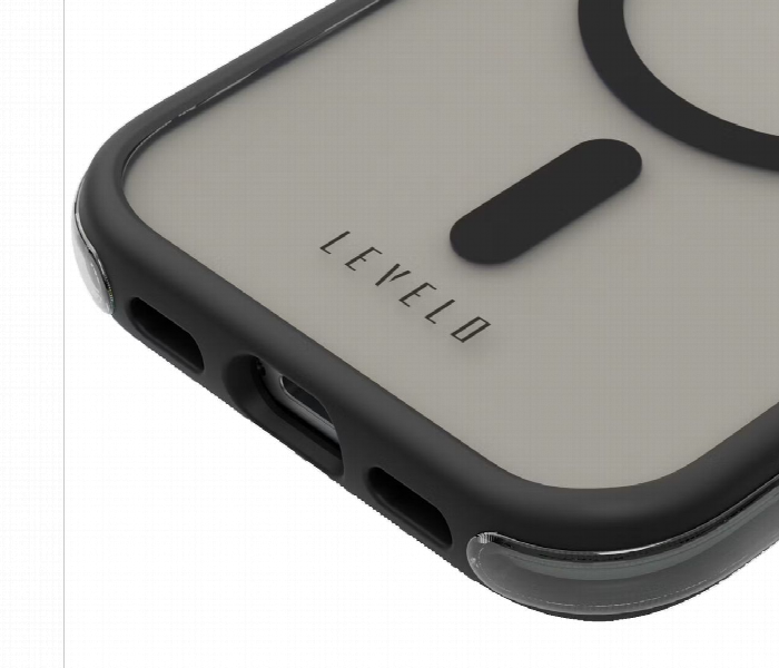 Levelo Nuru Case For Iphone 15 Pro Matte Black - Zoom Image 2