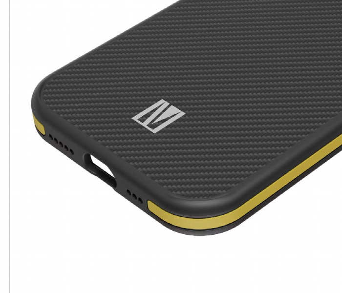 Levelo Ox Carbon Case For Iphone 15 Pro Yellow - Zoom Image 4