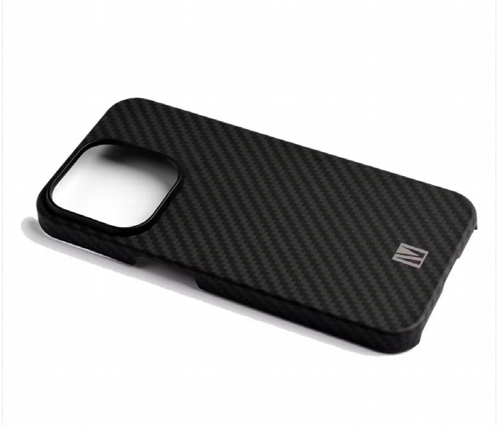 Levelo Sergei 1500D Aramid Fiber Case For Iphone 15 Pro Black - Zoom Image 3