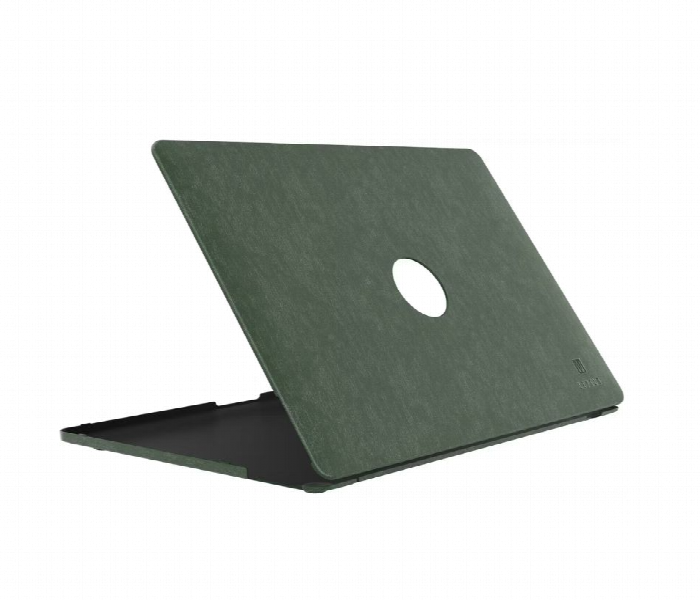 Levelo Gevena Leather Macbook Pro 15 Inch Cover Dark Green - Zoom Image 2