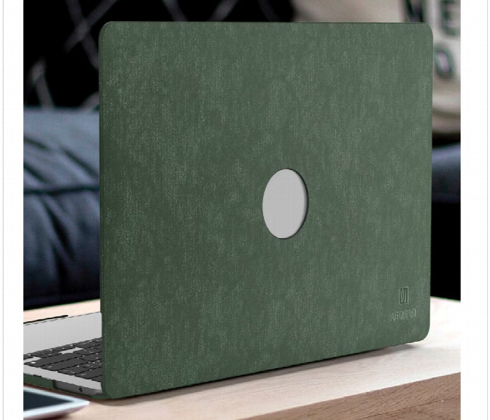 Levelo Gevena Leather Macbook Pro 15 Inch Cover Dark Green - Zoom Image 4