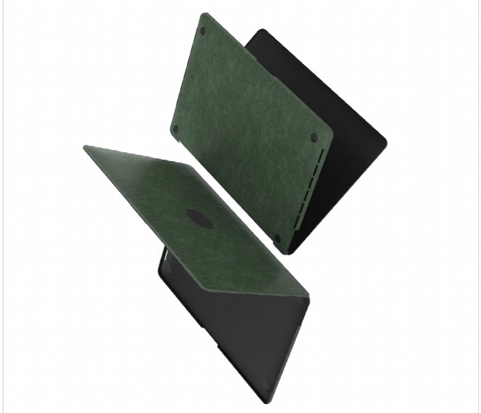 Levelo Gevena Leather Macbook Pro 15 Inch Cover Dark Green - Zoom Image 3
