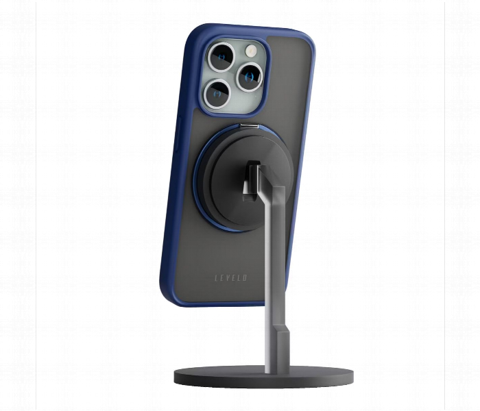 Levelo Magsafe Ringo Multi Functional Kickstand Case For Iphone 15 Pro Blue - Zoom Image 3