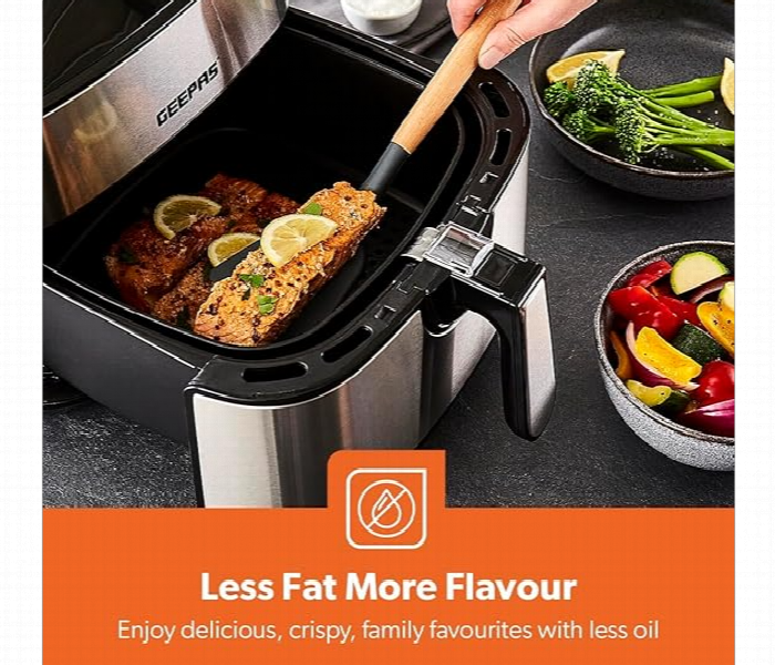 Geepas Gaf37530Uk 7.5L Digital Non Stick Air Fryer 10 In 1 1800W With Led Touchscreen - Zoom Image 4