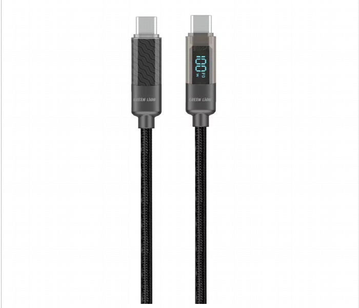 Green Lion Digital Display Cable Usb C To Usb C 100W  Black 1M - Zoom Image 1