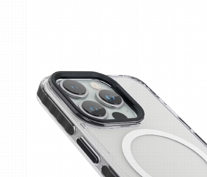Levelo Flexiguard Transparent Case For Iphone 15 Pro Black - Zoom Image 2