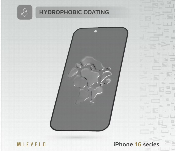 Levelo 2.5D Silk Print Silicone Edge Privacy Screen Protector For Iphone 16Pro Max - Zoom Image 4