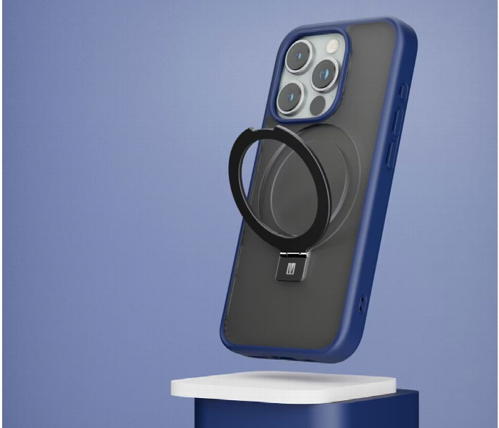 Levelo Verona Case For Iphone 15 Pro Deep Blue - Zoom Image 2