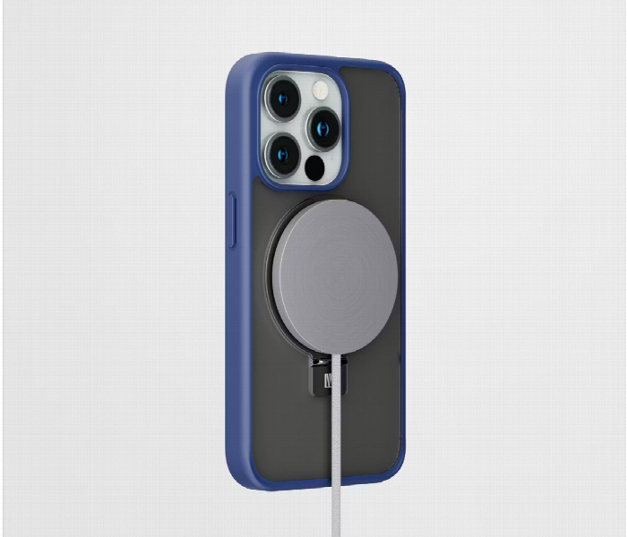 Levelo Verona Case For Iphone 15 Pro Deep Blue - Zoom Image 3