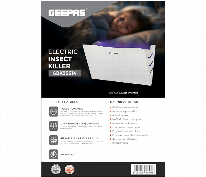 Geepas Gbk25614 Electric Insect Killer 40W Auto Pest Killer With Advanced Technology - Zoom Image 6
