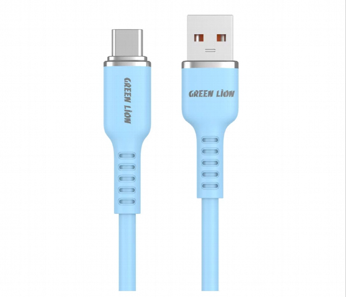 Green Lion Usb A To Usb C Silicone Cable Blue - Zoom Image 1
