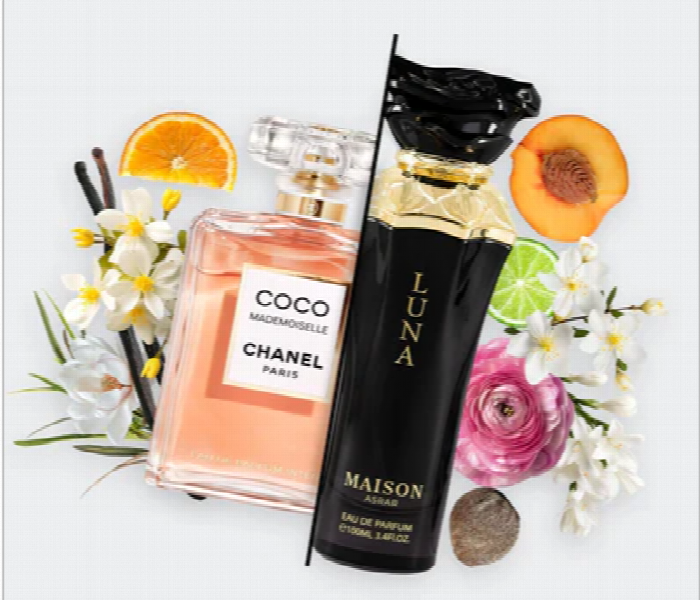 Maison Asrar Luna  Edp 100Ml For Women  Inspired By Coco Mademoiselle Chanel - Zoom Image 2