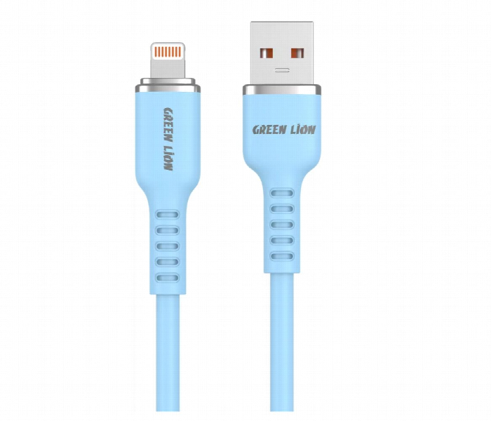 Green Lion Usb A To Lightning Silicone Cable Deep Blue - Zoom Image 1