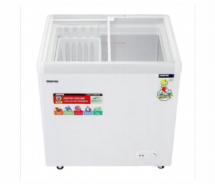 Geepas Gcf2622Sg 260L Storage Capacity With Convertible Freezer And Fridge Function Faster Cooling And Long Lasting - Zoom Image 2