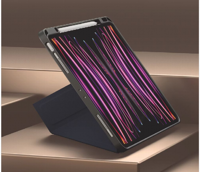Levelo Elegant Hybrid Leather Case For Ipad Pro 12.9 Pink - Zoom Image 3
