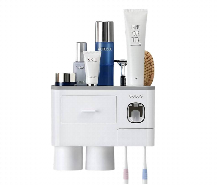 Two Cup Toothbrush Rack Wash Set - Zoom Image