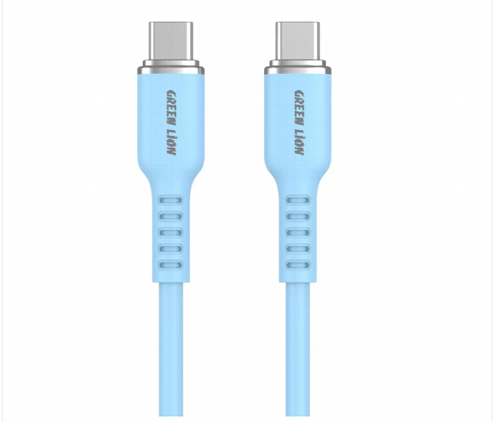 Green Lion Usb C To Usb C Silicone Cable Blue - Zoom Image 1