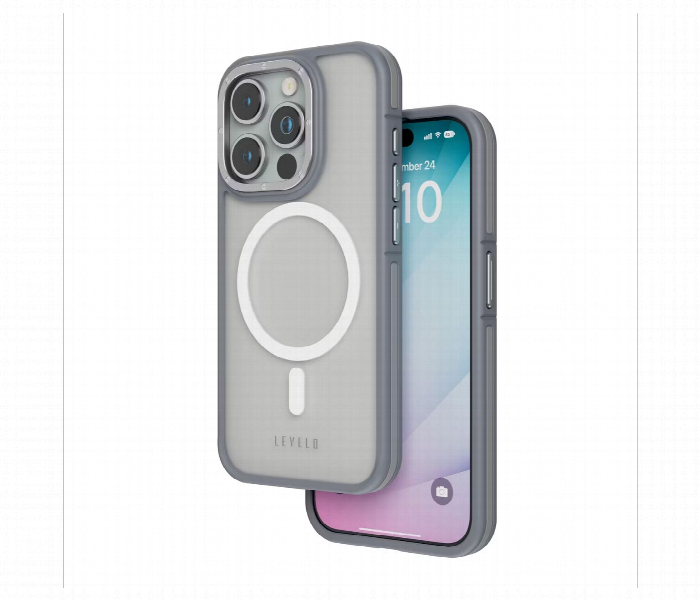 Levelo Rouge Case For Iphone 15 Pro Grey - Zoom Image 1