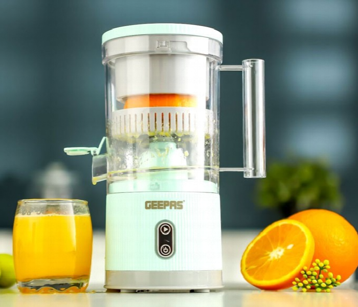 Geepas Gcj46019 Rechargeable Portable Citrus Juicer 200Ml Capacity Usb Charging With Sensor Touch And Wireless Operation - Zoom Image 2