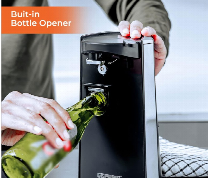 Geepas Gco63023Uk 60W 3 In 1 Can And Bottle Opener And Knife Sharpener With Cord Storage Design - Zoom Image 6