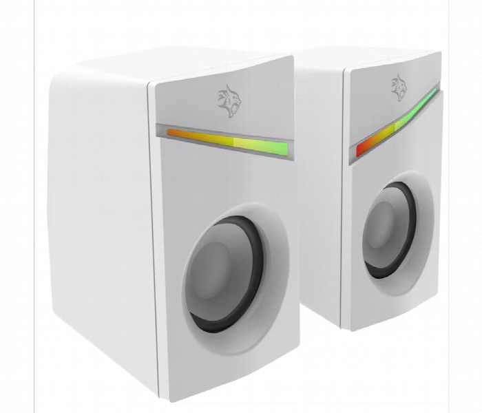 Porodo Gaming Speakers Wired 1.1M Rgb White - Zoom Image 1