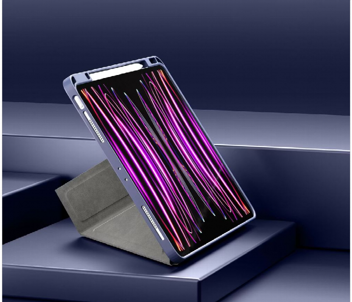 Levelo Elegant Hybrid Leather Case For Ipad 10.2 2021 Purple - Zoom Image 2