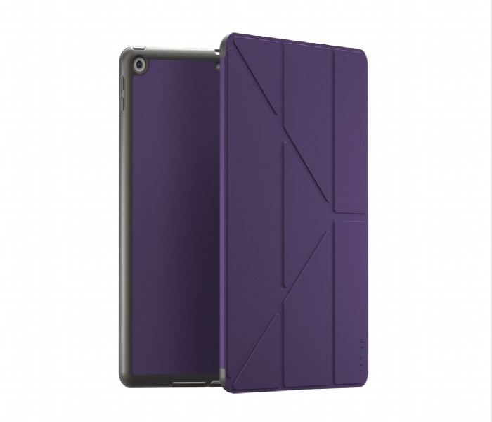 Levelo Elegant Hybrid Leather Case For Ipad 10.2 2021 Purple - Zoom Image 1
