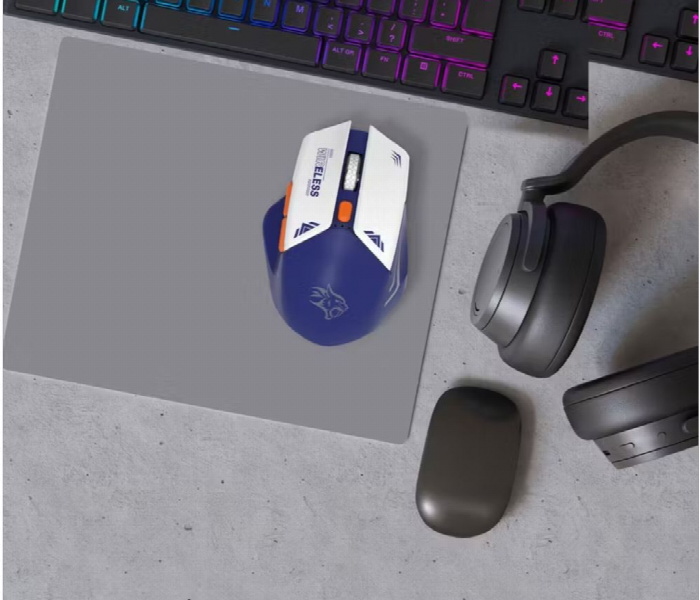 Porodo Gaming Wireless Mouse Dpi 1600 Blue - Zoom Image 2
