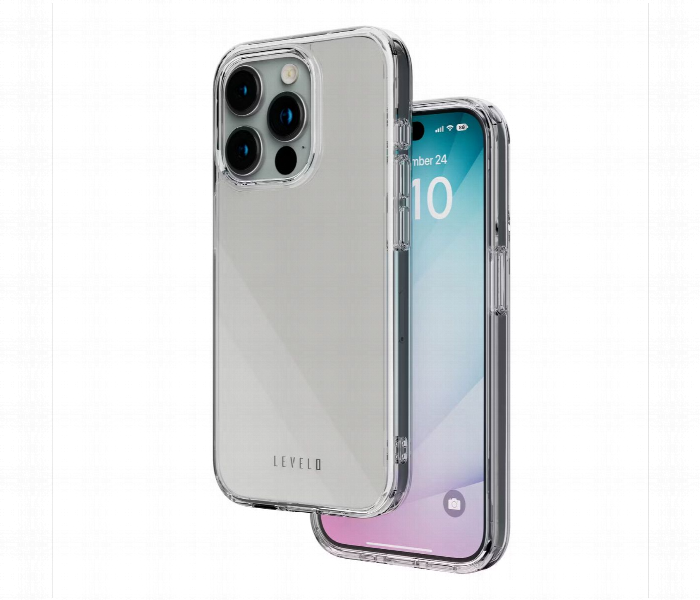 Levelo Clara Clear Case For Iphone 15 Pro Clear - Zoom Image 1