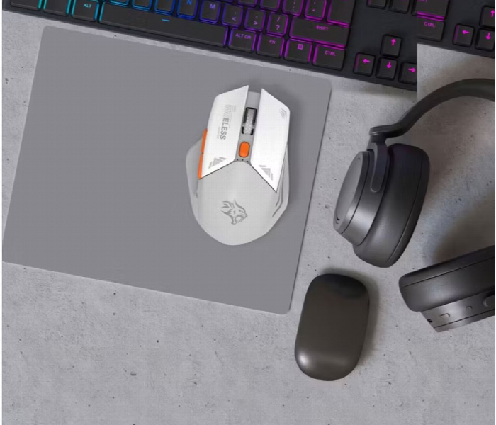 Porodo Gaming Wireless Mouse Dpi 1600 Gray - Zoom Image 2
