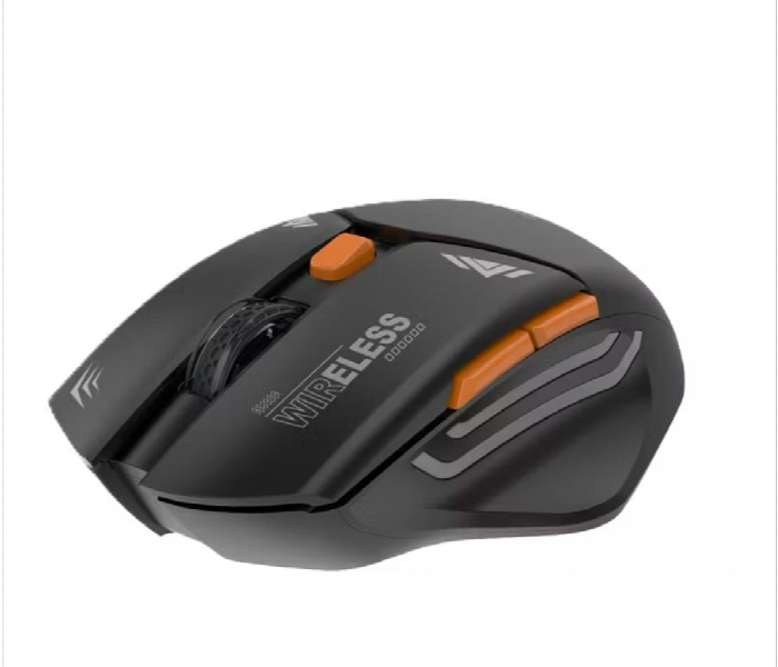 Porodo Gaming Wireless Mouse Dpi 1600 Black - Zoom Image 1