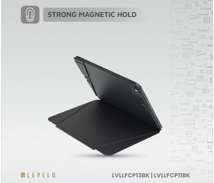 Levelo Luxora Folio Case For Ipad Pro 13 Inch 2024 Black - Zoom Image 5