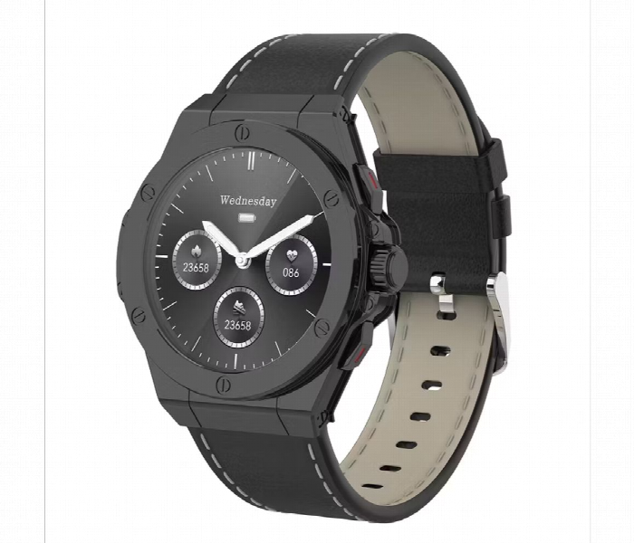 Levelo Oak Automatique Hybrid Smartwatch Black - Zoom Image 1