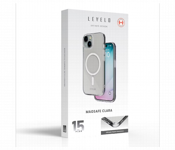 Levelo Magsafe Clara Clear Case For Iphone 15 Plus Clear - Zoom Image 3