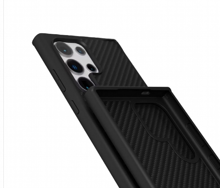 Levelo Ox Carbon Case For Samsung S24 Ultra Carbon Black - Zoom Image 3