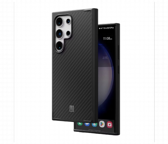 Levelo Ox Carbon Case For Samsung S24 Ultra Carbon Black - Zoom Image 1
