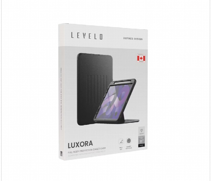 Levelo Luxora Ipad Pro 11 Inch Case Black - Zoom Image 3