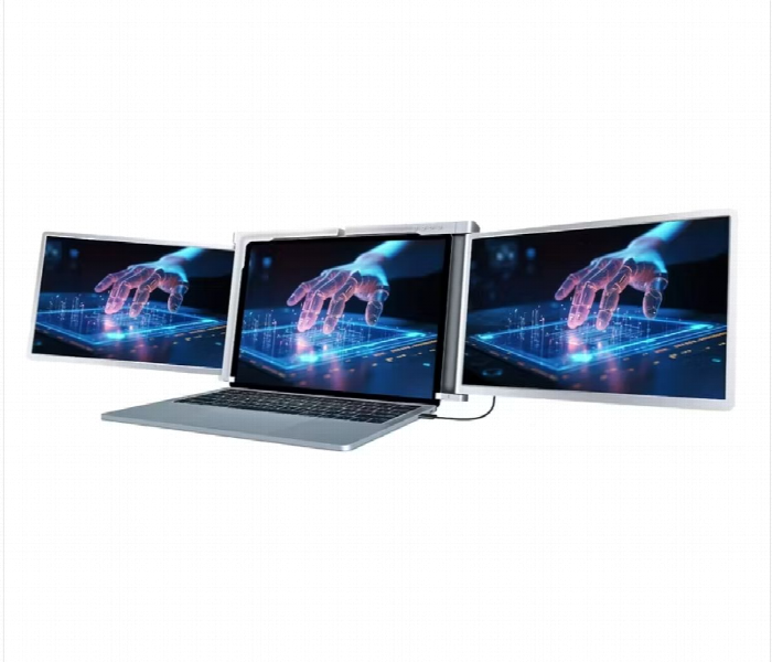Powerology 13.3 Portable Dual Screen Laptop Moniter - Zoom Image 1
