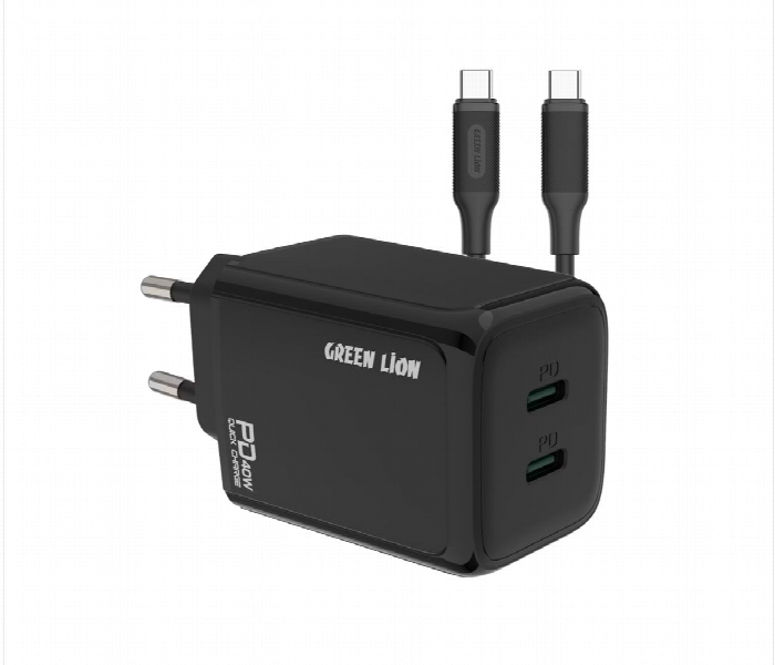 Green Lion 40W Dual Pd Wall Charger With Usb C To Usb C Cable Eu - Zoom Image 1