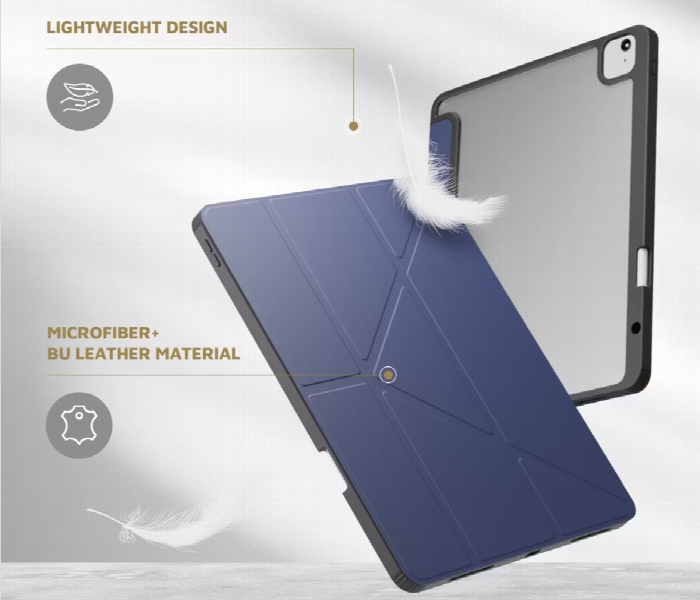 Levelo Conver Clear Back Hybrid Ipad Air 11 Inch 2024 Case Blue - Zoom Image 2