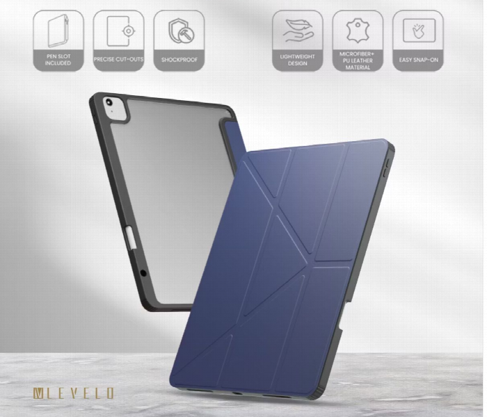 Levelo Conver Clear Back Hybrid Ipad Air 11 Inch 2024 Case Blue - Zoom Image 4