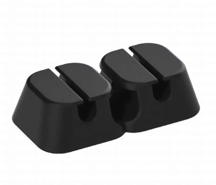 Green Lion 2 In 1 Cable Organizer  Black - Zoom Image 1