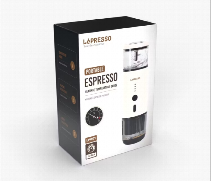 Lepresso Portable Espresso Machine With Thermal Meter White - Zoom Image 4