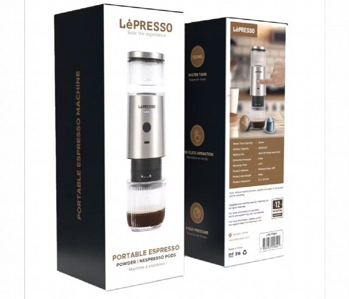 Lepresso Stainless Steel Portable Espresso Maker - Zoom Image 5