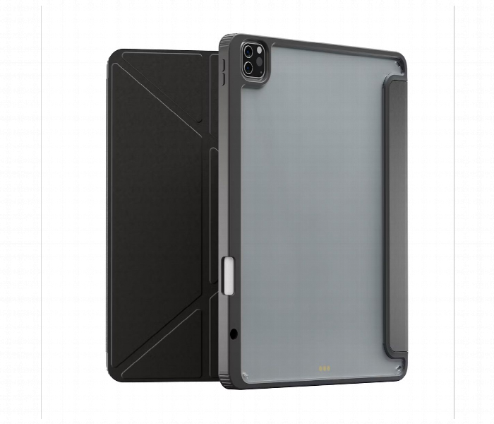Levelo Conver Clear Back Hybrid Case For Ipad Pro 11 Black - Zoom Image 1