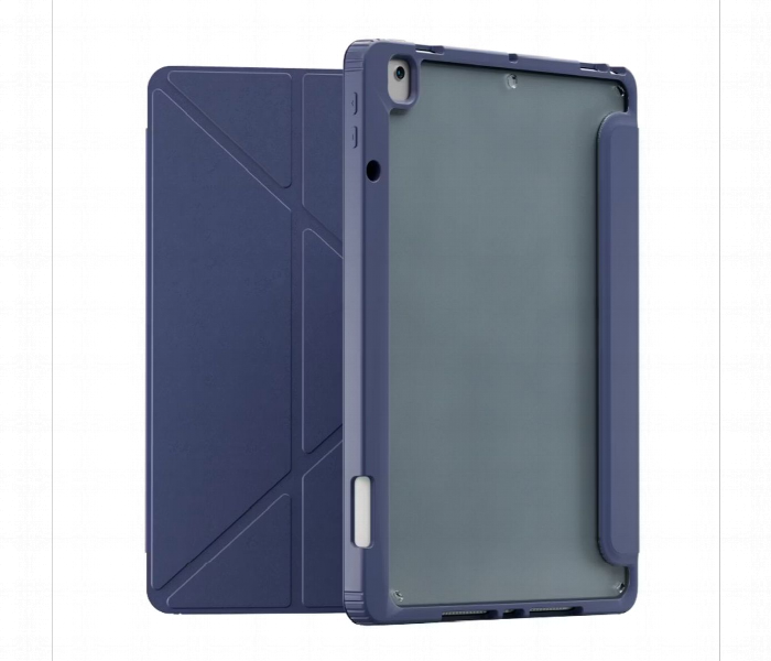 Levelo Conver Clear Back Hybrid Case For Ipad 10.2 2021 Blue - Zoom Image 1