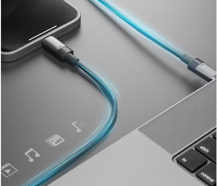 Porodo Braided 100W Pd C To C Plus L Fast Charging Cable With Magnetic Head 1.2M - Zoom Image 4