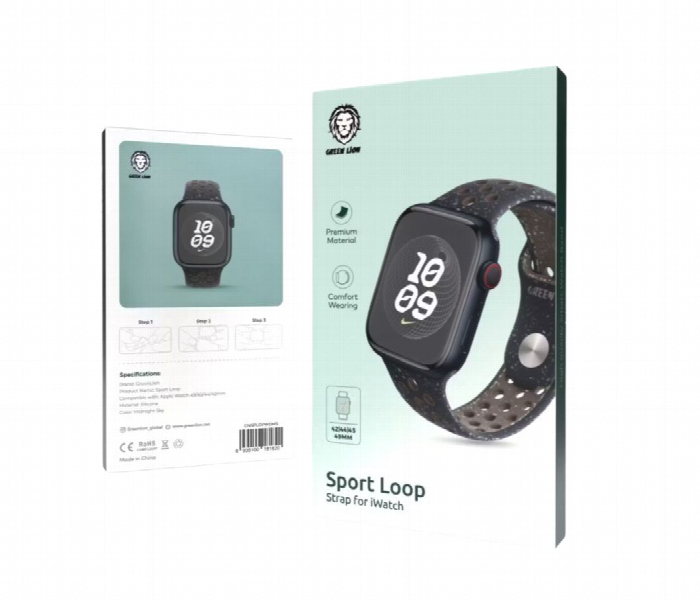 Green Lion Sport Loop Silicone Strap 42Or44Or45Or49Mm - Zoom Image 2